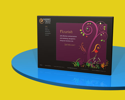 Sherbet Twist Ltd website designed by Intechnia