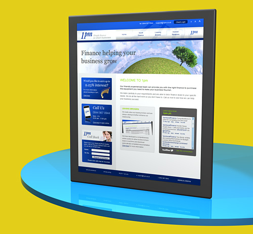 1pm plc website designed by Intechnia