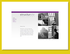 Web design for Structurelle Ltd, Bath